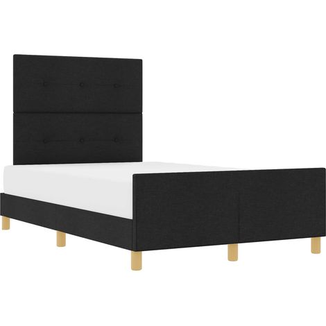 Maison Exclusive - Struttura del letto con testiera Nero 120 x 200 cm Tessuto (1/5)