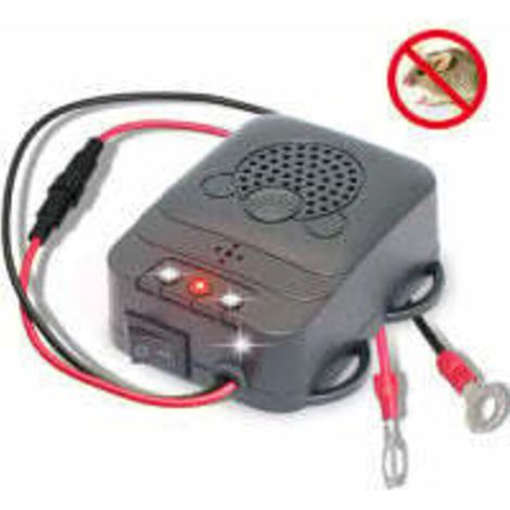 SABIR Répulsif Ultrason pour Voiture, Électronique Dissuasion Répulsif Anti-Fouine de Rat avec Lampes Stroboscopiques à Del pour Voiture, Grange, Cuisine (1/4)