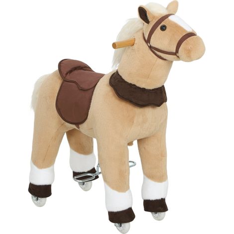Reitpferd für Kinder, Plüsch, Alter 3-5 Jahre, Braun