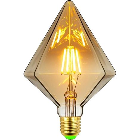 Ampoule LED rétro 4W blanc chaud 2500K, grande ampoule sphérique en cristal, 220V, culot à vis Edison E27, ampoule décorative spéciale (1/5)