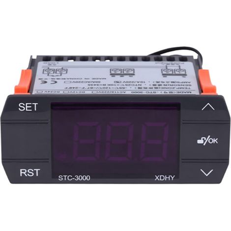 STC-3000 Régulateur de Température Numérique, 110V-220V Thermostat de Contrôleur de Température Module de Tactile avec Capteur (30A) pour fermes, les serres et les maisons de réfrigération (1/5)