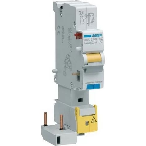 Hager BDC225F - Blocco differenziale 1P+N 25A 30mA AC