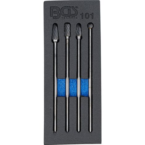 BGS Set di frese HSS, extra lunghe, 4pz. (1/2)
