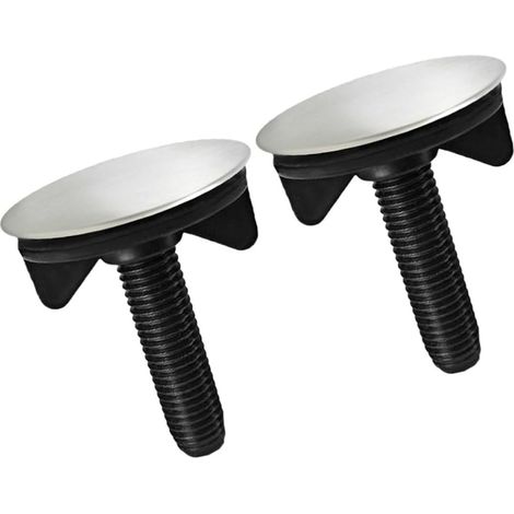 2 Pièces Cache Trou pour Évier Cuisine en Acier (1/5)