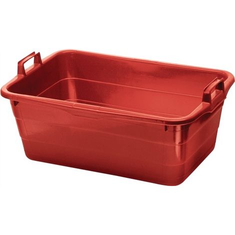 Cuve L620xl425xH250 mm contenu 45 l PE rouge LOCKWEILER (1/3)