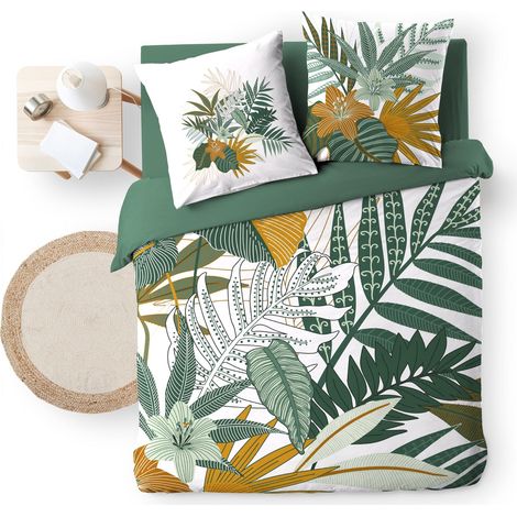 Escapade Tropicale - Housse de Couette 240 x 220 cm Florida en Coton 42 Fils (1/5)