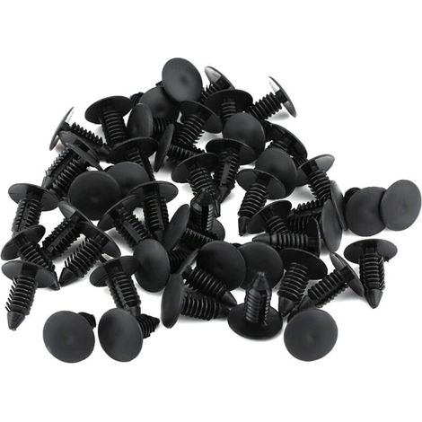 Clips de remache de plástico para parachoques – Material de primera calidad, resistente y duradero, paquete de 50