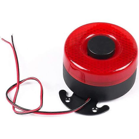 Bocina de marcha atrás automática, bocina de marcha atrás para camión con luz LED y zumbador, altavoz eléctrico de respaldo de 12-24 V. (1/4)