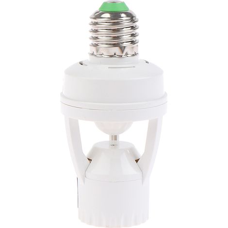 Capteur de mouvement infrarouge à Induction , E27, 110V – 220V, 60W, support de Base de lampe avec interrupteur de commande (1/5)