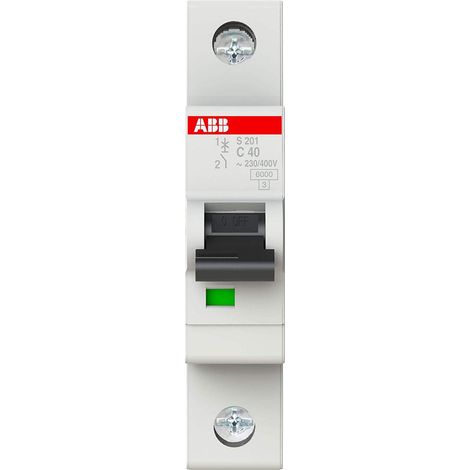 Interruttore automatico 1P C 40A 6kA AC S201-C40 2CDS251001R0404 (1/3)