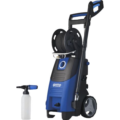 Nilfisk – Nettoyeur haute pression électrique 200 bars – Débit 610 L/h – Dosage détergents intégré – Chariot mobile avec roues solides