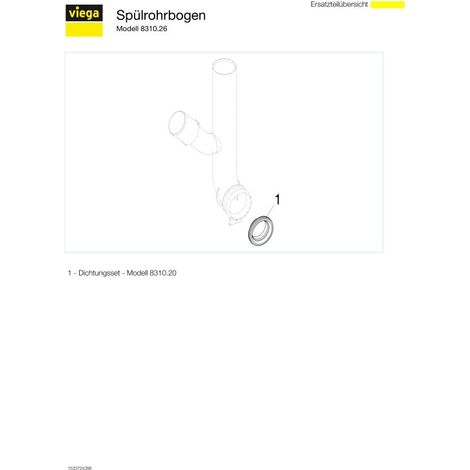 VIEGA 610883 Coude de tuyau de rinçage 8310.26 (1/4)
