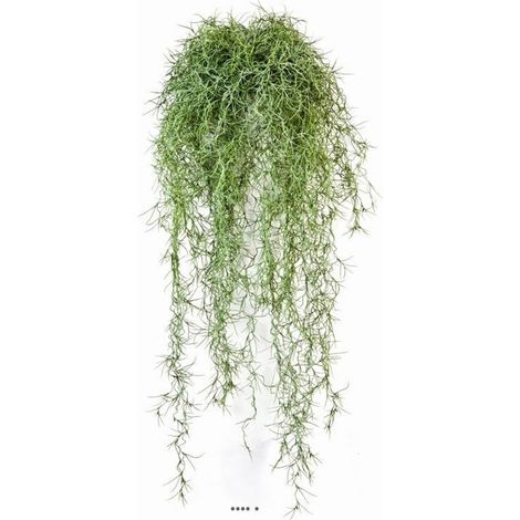 Chute de feuillage artificiel long hair L 80 cm vert (1/2)