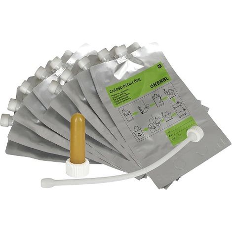 Set Kerbl Colostart 10 (10 4L + 1 Tetina + 1 sacche di processo inzutenzione)
