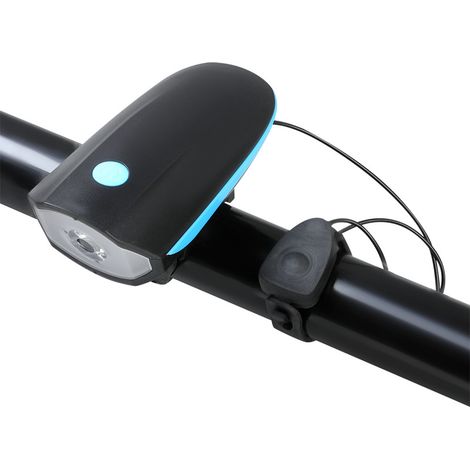 Klaxon lumineux pour vélo, éclairage nocturne pour VTT, sonnette rechargeable ultra-puissante pour vélo enfant, éclairage avant