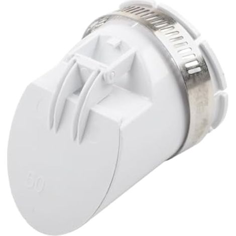 Clapet anti-retour en PVC pour tuyau de drainage, filtre anti-odeur 50-160 mm, filtre de descente d'eau de pluie en PVC (50 mm) (1/4)