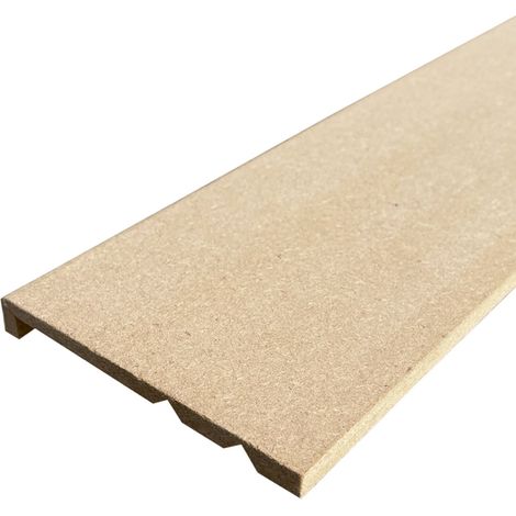 Lot de 6 Surplinthes MDF, L.2.44 m x H.13.1 cm, Ep.22 mm (1/5)