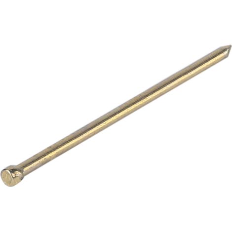 Clous à bois galvanisés jaunes, 100 pièces, 1,2 x 15 mm, acier inoxydable (1/5)