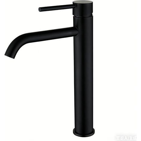360° swivel basin mixer tap, single-lever bathroom tap, adjustable deck-mounted basin taps for hot and cold water, removable aerator to save water (1/4)