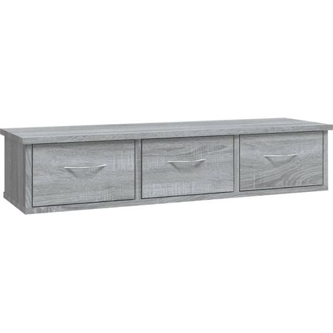 Armario de almacenamiento mural práctico y elegante 88 x 26 x 18 cm fabricado en madera de ingeniería gris 020048130 (1/5)