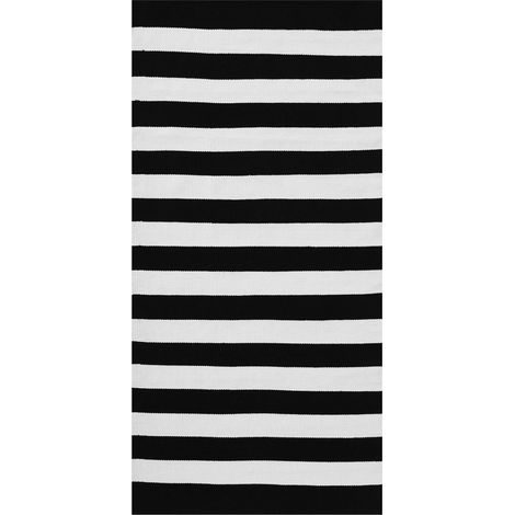 Tappeto da esterno bianco-nero 80 x 150 cm Tavas
