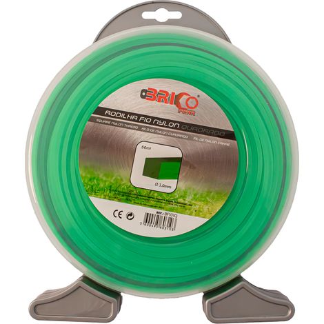 Bricoferr Fil de nylon carré 3 mm 56 m (1/2)