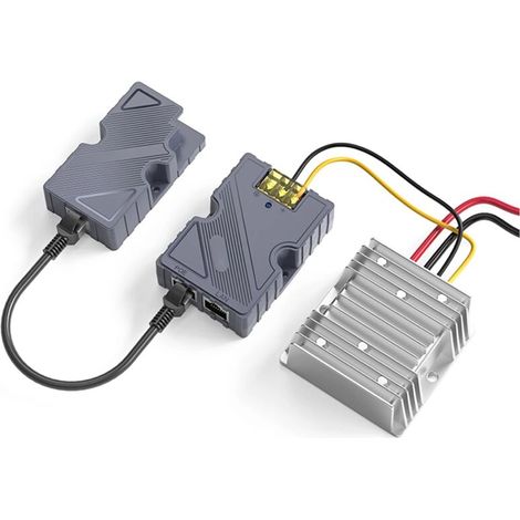 Pour PoE Injecteur 150 W Adaptateur de Câble Plat Vers RJ45 Voiture DC Step UP Convertisseur 12 V à 48 pour V2 Extérieur (1/4)