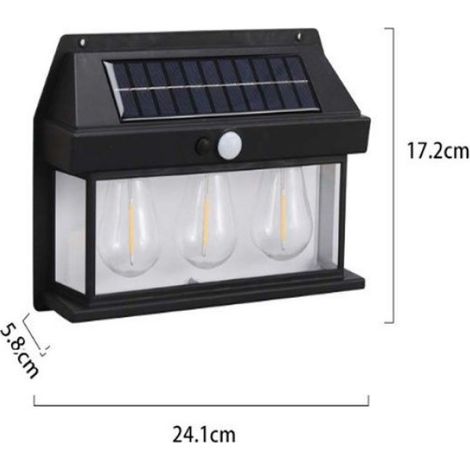 Solar wall lamp outdoor waterproof tungsten lamp induction lamp garden villa night lighting (1/3)