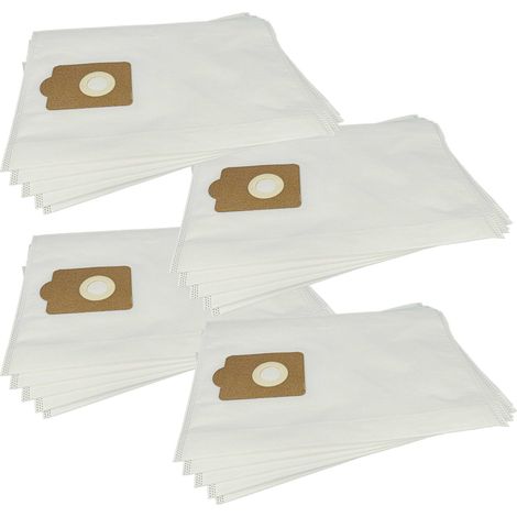 vhbw 20x sacchetto compatibile con Ghibli AS 10 P, AS 7 aspirapolvere - microfibra, volume di 20 l, 47cm x 30cm Bianco