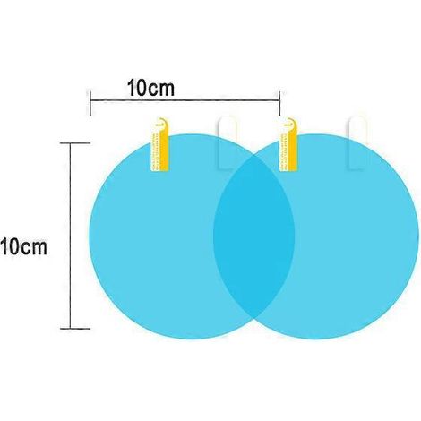 Lot de 2 films protecteurs étanches, anti-buée et résistants à la pluie pour rétroviseurs et vitres latérales de voiture. (1/5)