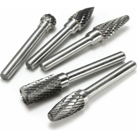 5x 1/4" Rotationsbohrer für CNC-Gravierfräse (1/4)