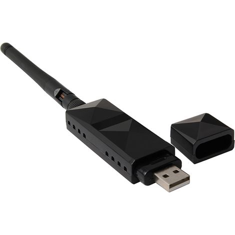 Adaptateur Wi-Fi USB sans fil NetCard AR9271 avec antenne détachable 2 dBi pour TV et ordinateur