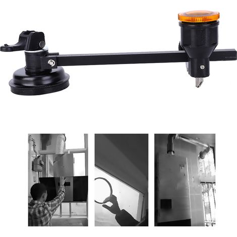 Compas en alliage d'aluminium de 40 cm de long avec ventouse pour la découpe du verre et des carreaux de céramique (1/5)