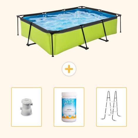 Exit-toys Piscine Exit Rectangulaire - 300x200x65 cm - 4-pièces SCB84 (1/5)