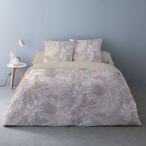 Housse de couette 240x220 SALVIA + 2 taies Percale de coton (1/3)