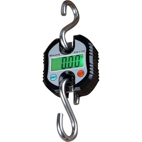 royaluxe - Grue échelle 150 kg double précision électronique numérique crochet échelle mini LCD boucle (1/5)