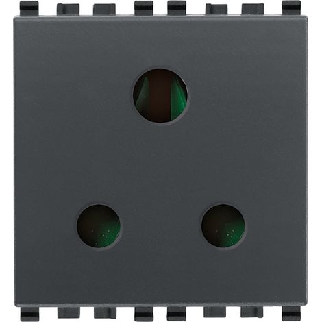 VIMAR - 20214 SICURY 2P+T 5A Steckdose (englisch), grau