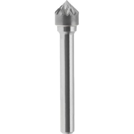 Lima rotativa hm conica 90 gradi incrociato 16x8 mm gambo 6 Fervi k16dc6