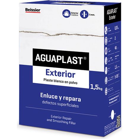 Intonaco esterno Aguaplast bianco 1 5 kg riparazione