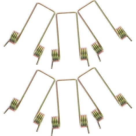 Ressort de Lot de 6 Pièces pour Couvercle de Poubelle en Zinc Coloré, Remplacement Solide pour et Fermeture sans Effort (1/5)