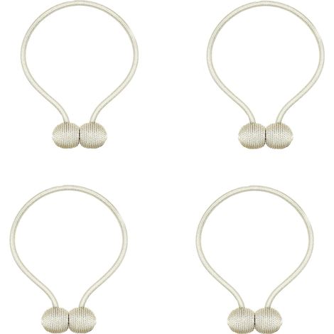 Filiyano-Embrasses de rideaux (beige), attaches, crochets et pinces pour rideaux, embrasses pour la maison, la chambre et le bureau (1/5)