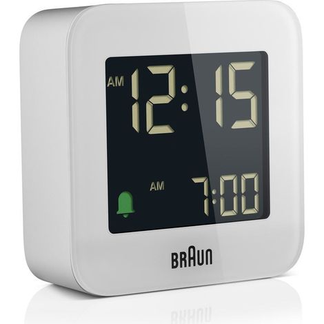 Braun BC 08 W DCF reloj despertador blanco con pantalla LCD (1/5)