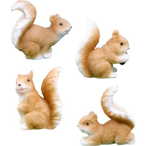 Stück Small Eichhörnchenfiguren aus Kunstharz Lebendige (1/5)
