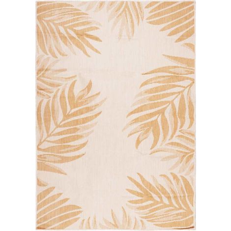 Teenpull – Outdoor-Teppich Flachgewebe 140x200 cm Blattmuster (1/5)