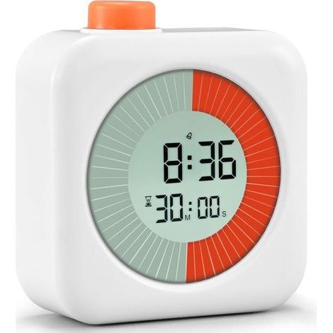 Minuteur Visuel Numérique, Compte à rebours de 60 Minutes, Chronometre et Compte, Minuteur à Rebours, Minuteur d'examen, Timer Enfant, Minuteur Analogique Visuel, Outil de Gestion du Temps (1/5)