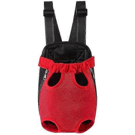 Sac à dos de voyage portable pour animaux de compagnie, sac pliable d'extérieur compatible avec les chats et les chiens, doté de bretelles confortables et d'une sangle de poitrine. (1/5)
