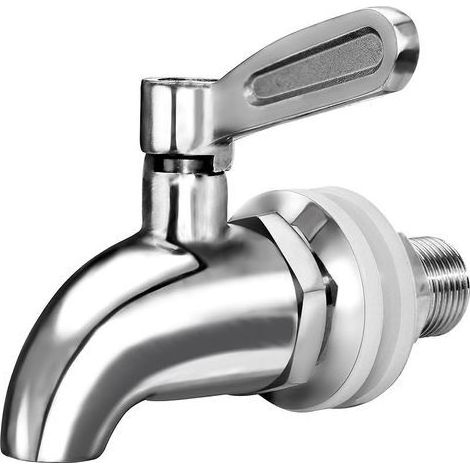 [Updated] 304 Stainless Steel Beverage Dispenser Replacement Spigot / Faucet - fits Berkey and other Gravity Filter systems as well as Beverage Dispensers with 5/8 to 3/4 drink spigot openings by