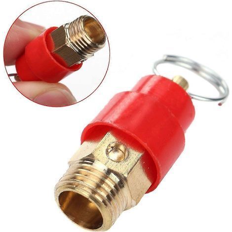 1 soupape de décharge de sécurité pour compresseur d'air 1/4 BSP 120 PSI en cuivre (1/5)
