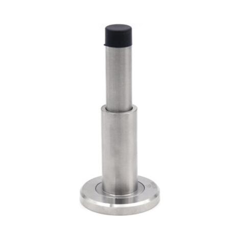 Verstellbarer Türstopper aus massivem Edelstahl 304 + robuster Türstopper aus Gummi