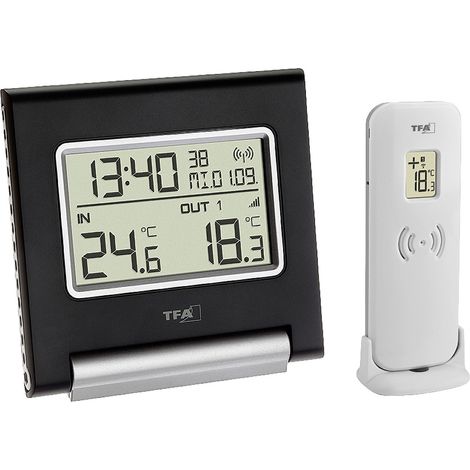 TFA Dostmann SPOT Funk-Thermometer digital Schwarz 30.3030.01 (1/5)